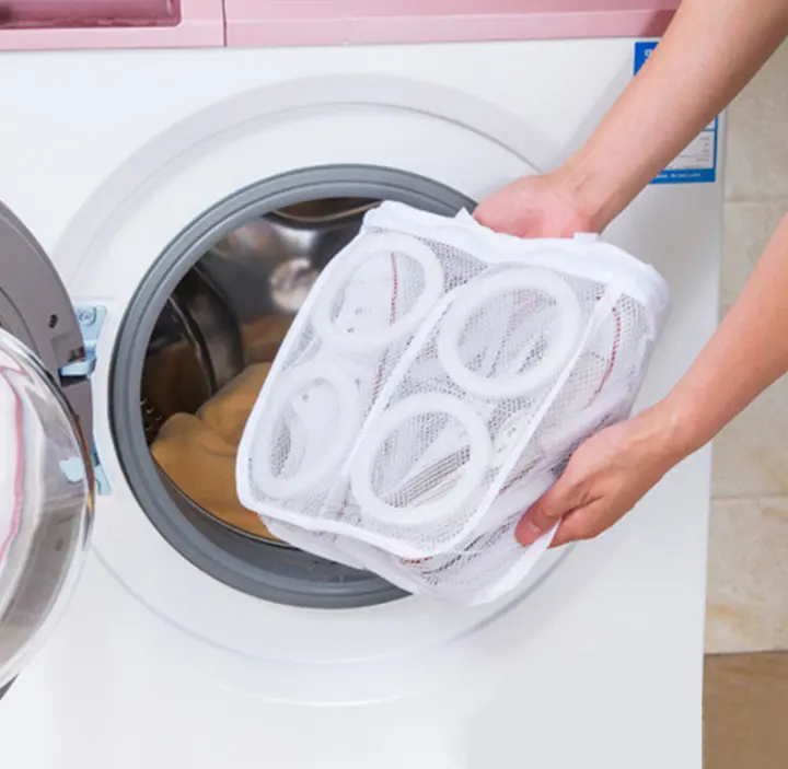 shoe washing bag