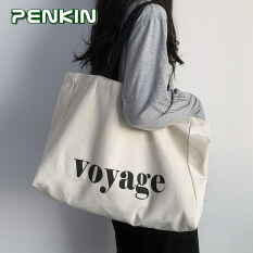 Penkin dung tích lớn Túi Tote Vải Túi Yoga Ins túi xách túi đeo vai giản dị