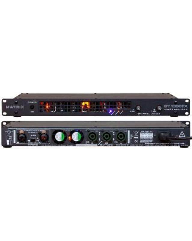 Matrix Amplification GT1000FX-1U 1000 Watt Lightweight 1U Format Stereo Rack Mount Power Amplifier Malaysia