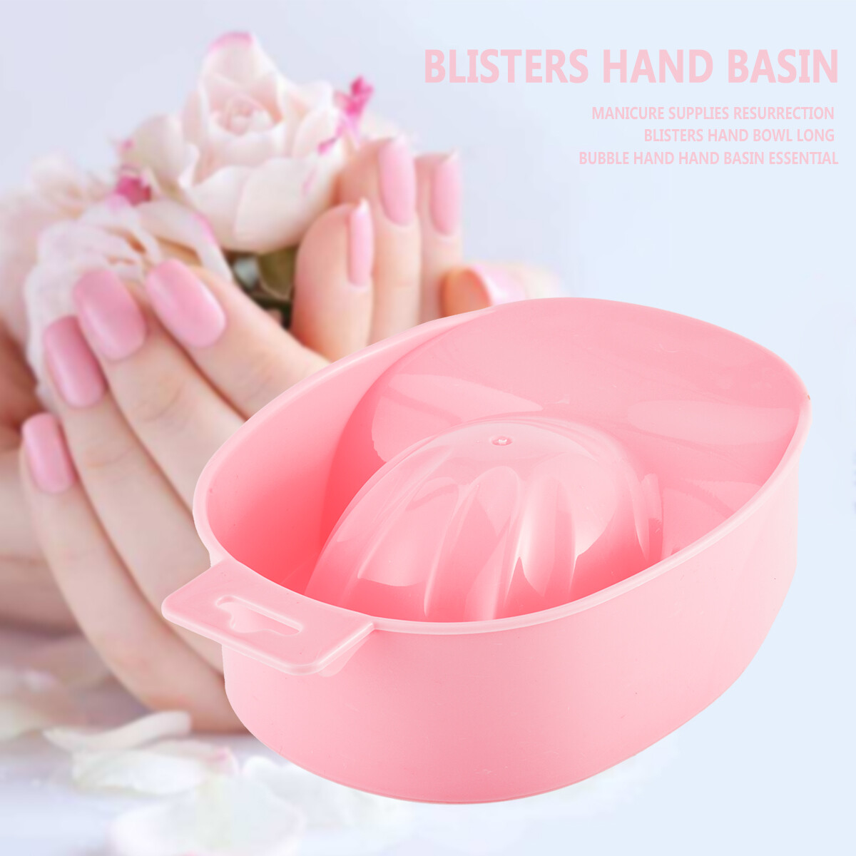 BEAUTYBIGBANG Manicure supplies Nail Remover Blister Hand Bowl Long Hand Soak Basin Essential for Hand Guards
