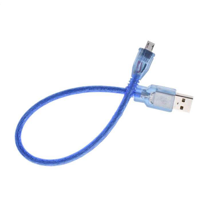 Dây USB A Đực Micro USB 30cm Dây Xanh Loại Tốt