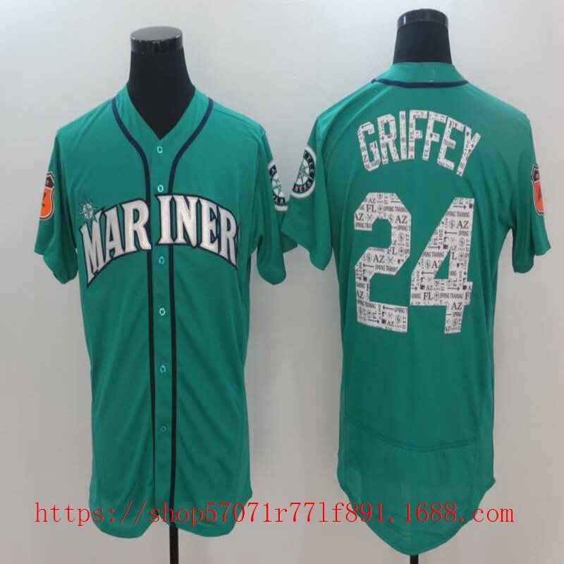 ⚾ 22-23 MLB Baseball Jersey Foreign Trade Exclusive For Seattle Mariners Baseball Uniform Jersey One Piece Dropshipping