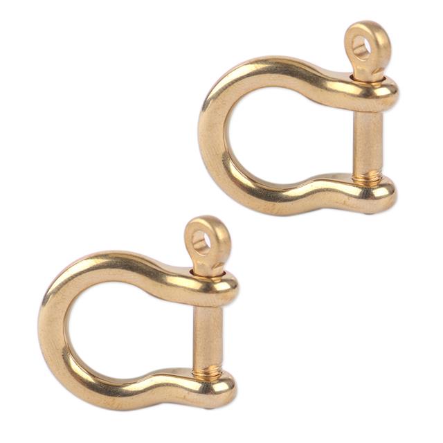 Shell Clasp Key 【hot】 2PCS S/M/L Brass D Shackle Joint Clasp for Keyring Key Pouch Belt ...