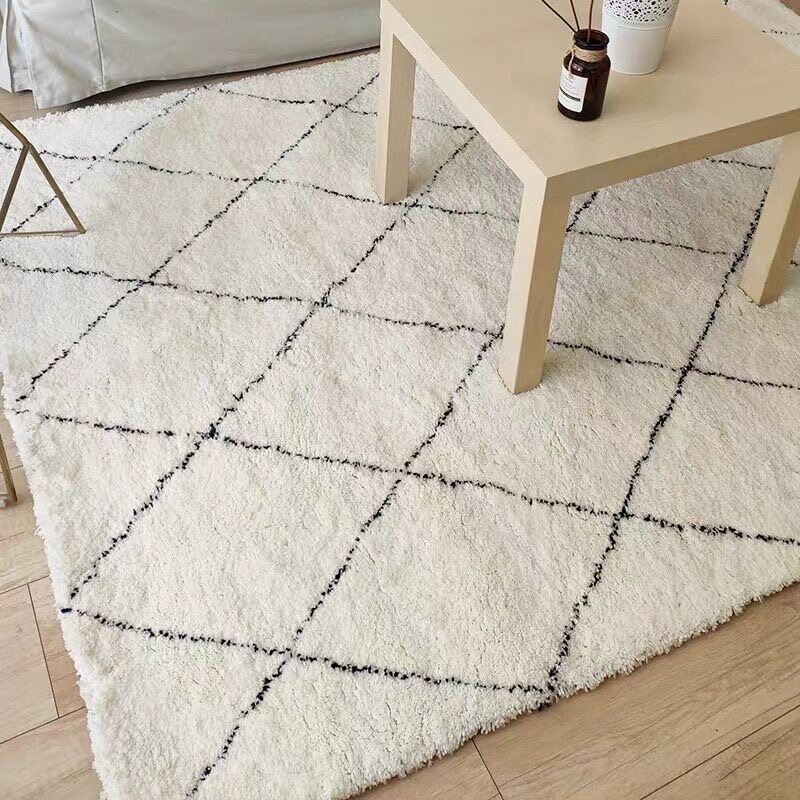Thảm Cashmere Dày 1.3Cm Giả, Thảm Phong Cách Dân Tộc Bắc Âu Thảm Trải Bàn Cà Phê Phòng Khách Hiện Đại Đơn Giản Ma-rốc Thảm Cạnh Giường Phòng Ngủ Thảm Phóng Túng