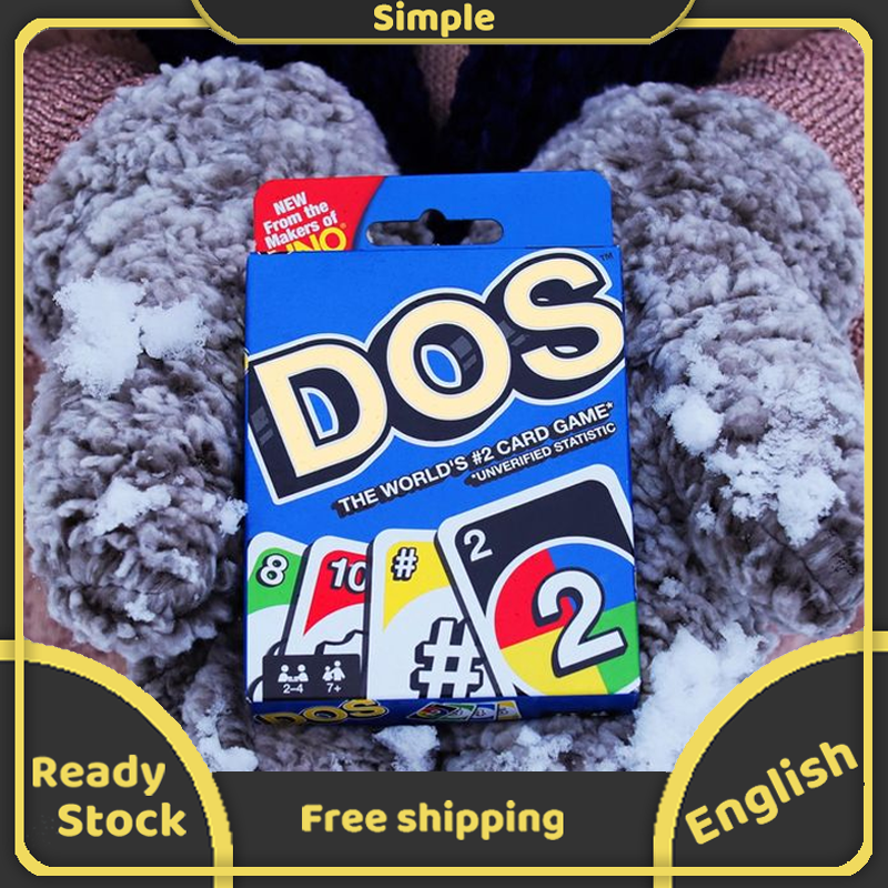 DOS UNO Board Game Family Leisure Entertainment Game Friends Party Board Game