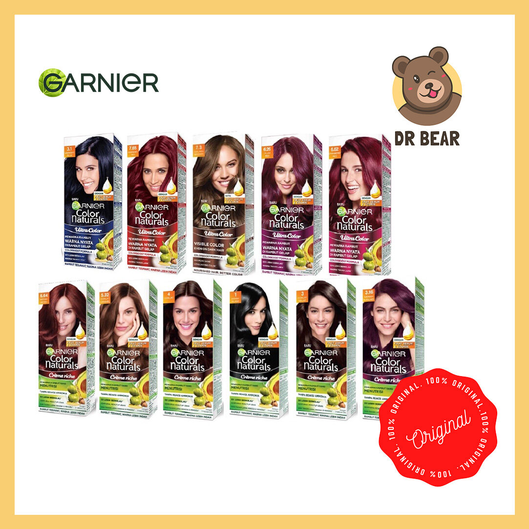 Garnier Colour Naturals Hair Colour/Pewarna Rambut Halal/Hair Dye Colour  (Golden Brown/Natural Black/Dark Brown) | Lazada