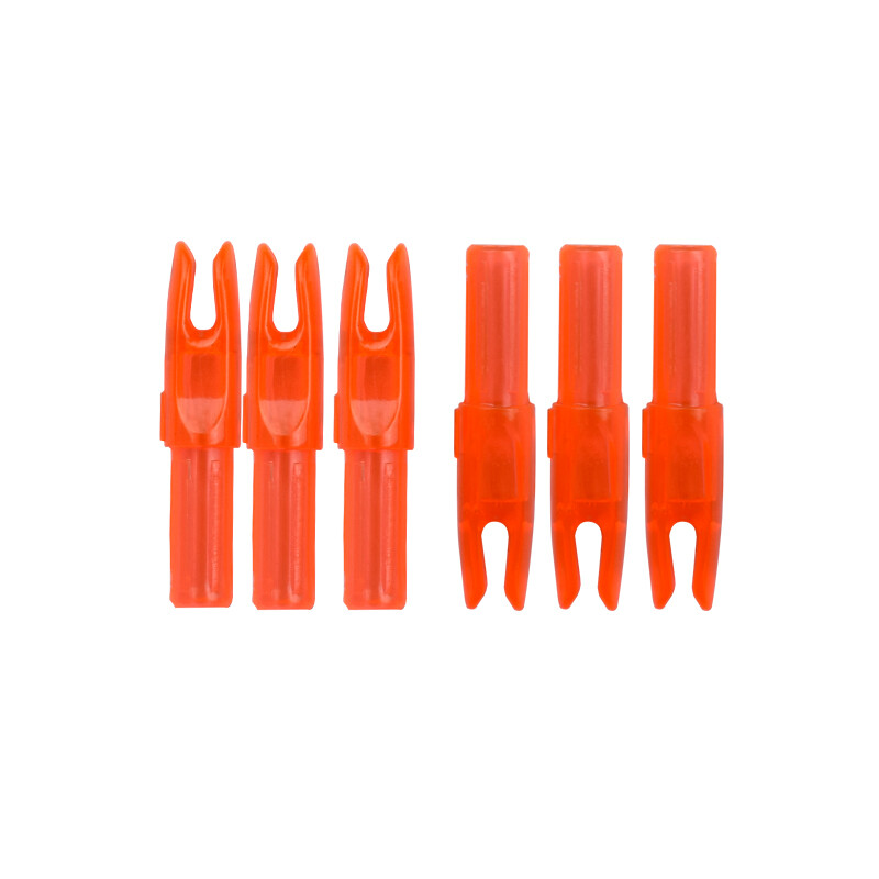 12pcs Arrow Nocks for Carbon Arrow Shaft I.D 6.2mm 0.246" Plastic Nock Multi-color Optional Selection