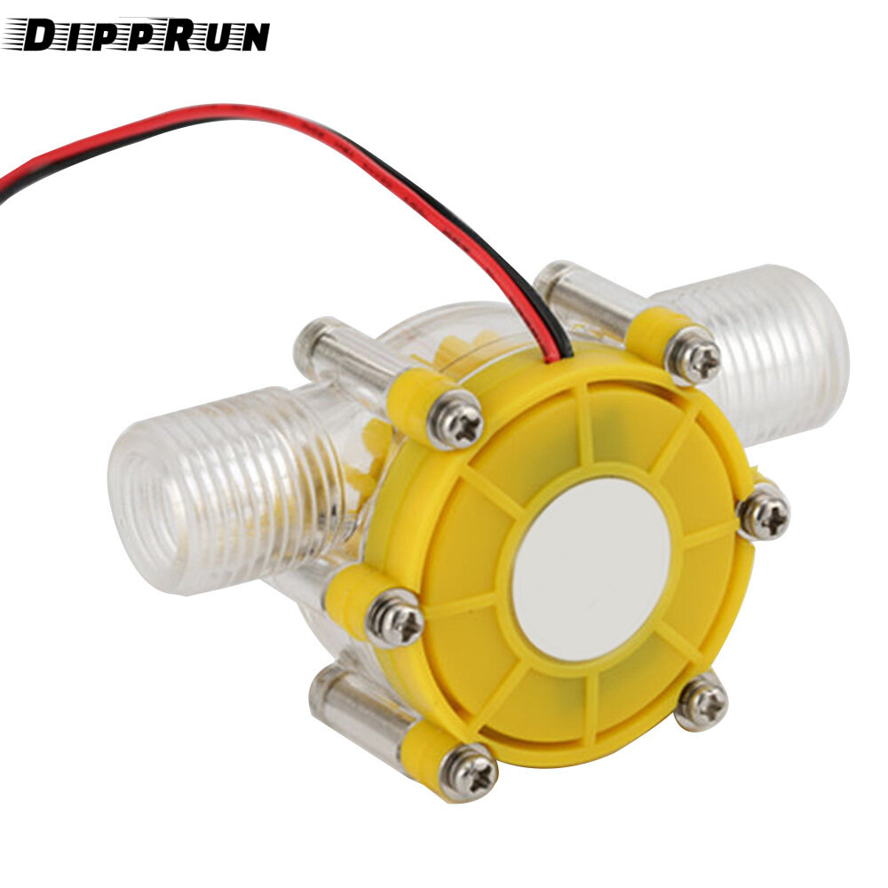 Dipprun DC 5V/12V/80V Micro Hydro Máy phát điện DC Lưu lượng nước Máy phát điện thủy điện Máy phát điện tuabin thủy điện vòi nước dòng chảy thủy lực tự làm