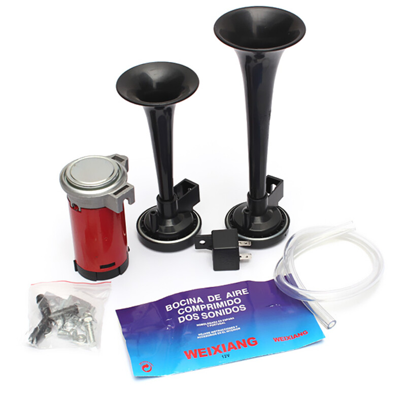 High Quality 12V Car Boat Truck 178db Air Horn Compressor Dual Tone Trumpet Ultra Loud Kit
