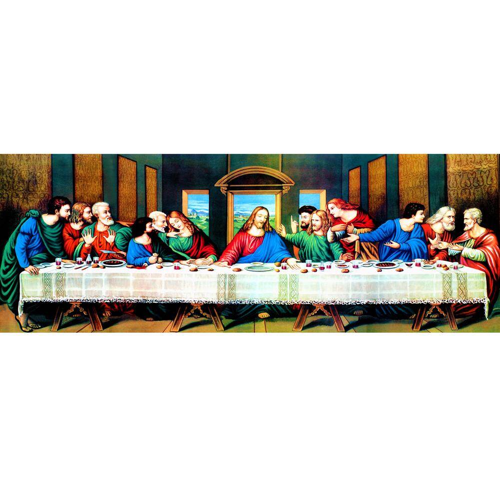 [Chinatera] Vintage Partial Drill The Last Supper 5D Diamond DIY Painting Craft Home and wall Decor ornament adorn