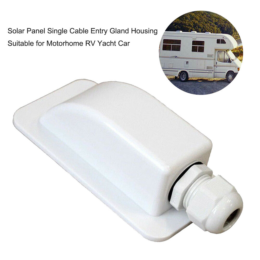 Single Cable Entry Gland Box Solar Panel Roof Wire Entry Gland Box Cable Suitable for Motorhome RV Yacht Car