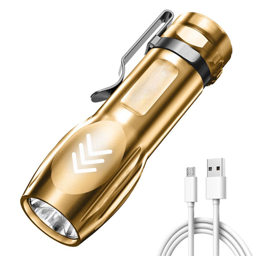 Đèn pin mini đèn báo nguy có thể sạc lại ánh sáng mạnh đèn lồng cắm trại usb đèn pin mạnh mẽ Nhật Bản ban đầu torchlight mạnh mẽ tourch ánh sáng siêu đèn pin sáng xách tay spotlight đi xe đạp ngoài trời đèn pin đi bộ đường dài cầm tay nhẹ đèn pin