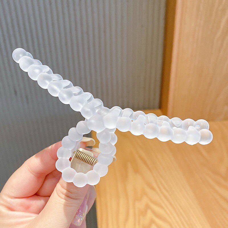 Korean Style Large Transparent Hair Clips Multiple Colors Optional