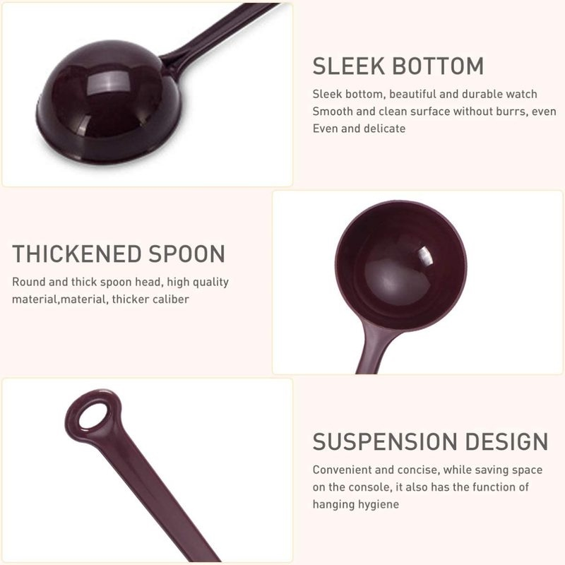 1/2pcs 20g Long Handle Plastic Measuring Spoon Coffee Sugar Spoon Cake Baking Flour Measuring Cup Kitchen Cooking Tools