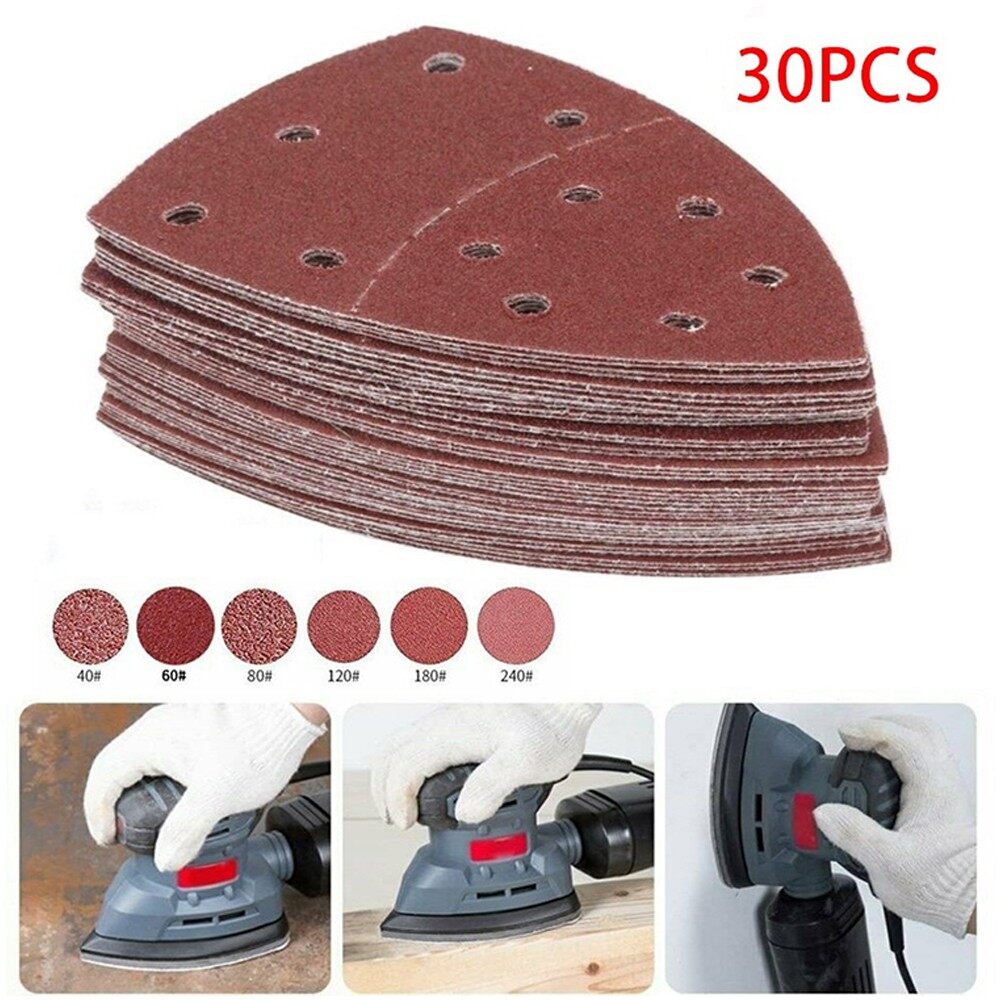 Sandpaper Sanding Sheets Polishing Leather Grinding 152*105mm Reddish Brown