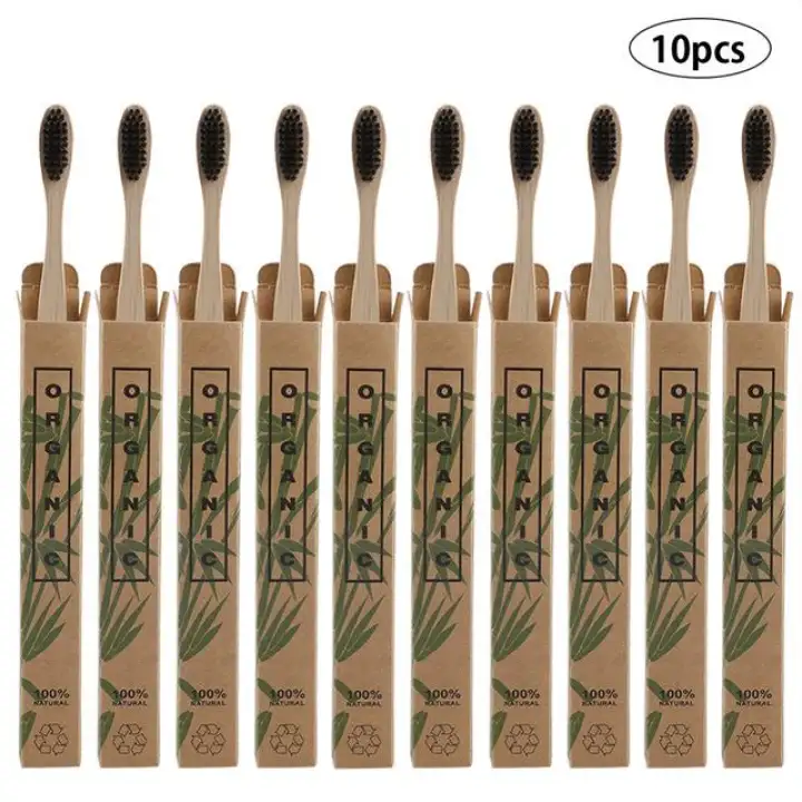 wooden handle toothbrush