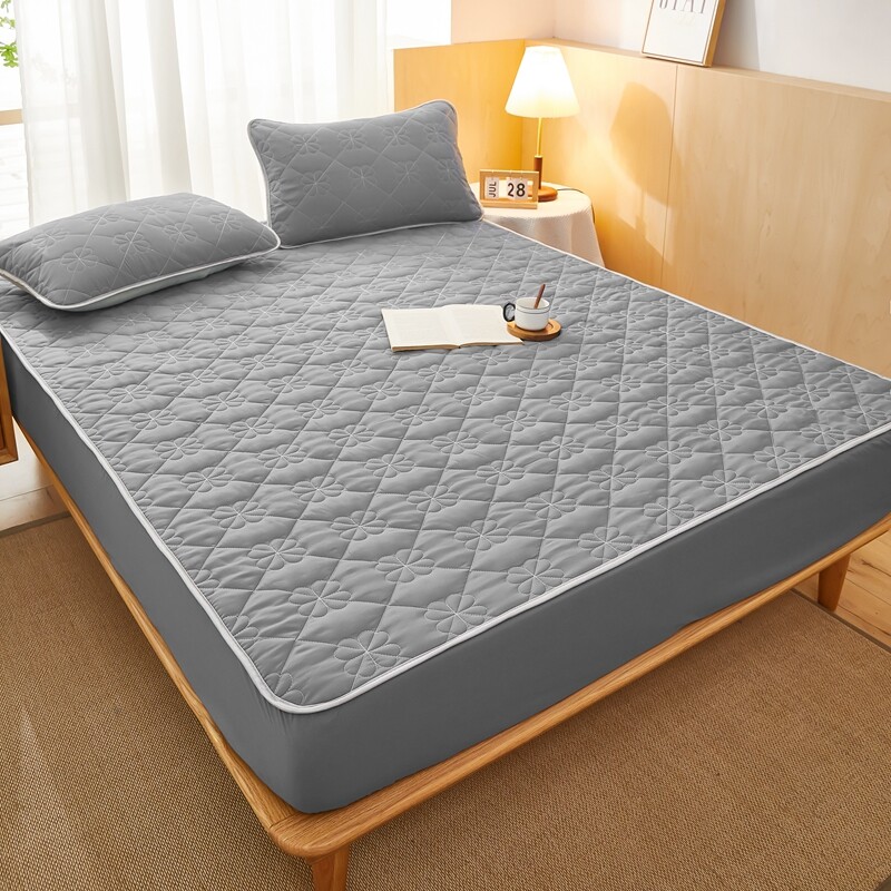 SUNLIGHT HOME Tấm trải giường màu đồng nhất, Tấm trải giường được trang bị nhiều kích thước, Tấm bảo vệ nệm thoáng khí, Nệm thoải mái (Không có vỏ gối)