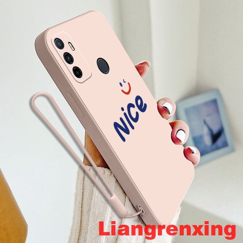 Casing OPPO A53 2020 phone case Softcase Liquid Silicone Protector Smooth shockproof Bumper Cover new design YTNC01