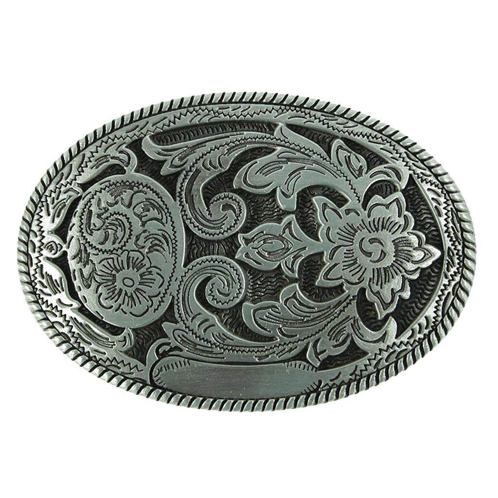 Vintage Hip Hop Gothic Cowboy Western Zinc Alloy Oval Belt Buckle for Men/'s Gift