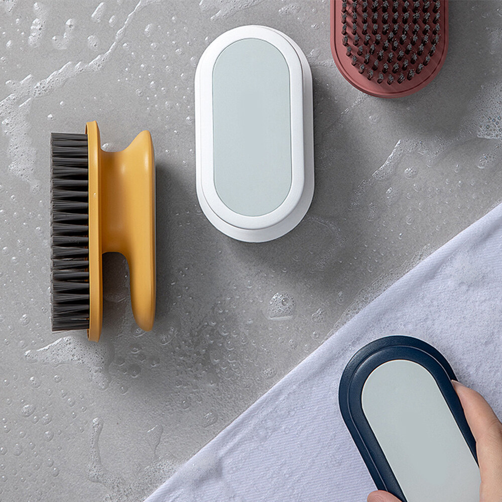 Uareliffe Cleaning Brush With Handle Magic Wipe Kitchen Sink Pool Brush Bathroom  Kitchen Cleaner Multi-purpose Brush Long Bristles PP Handle For House Work Intensive Bristles Comfort Handle For Home