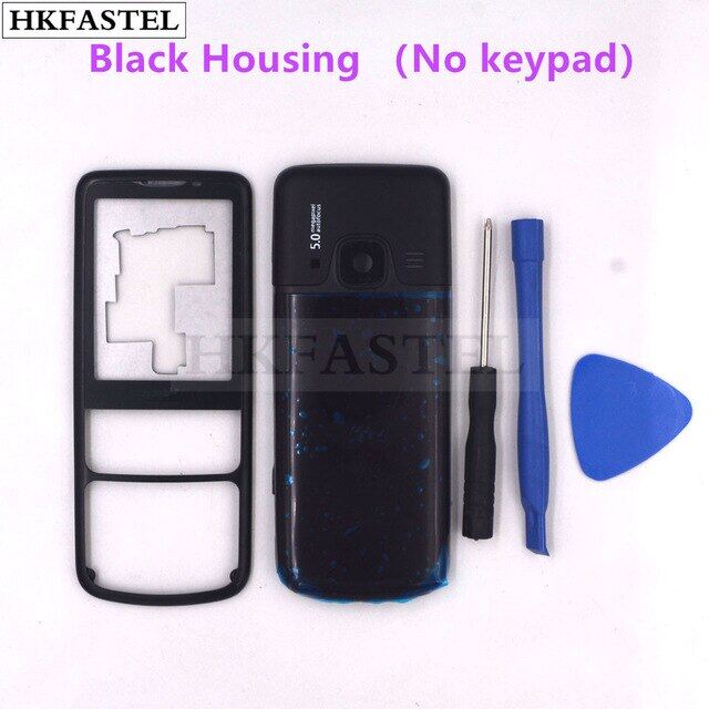 High quality 6700c cover for nokia 6700 6700c 6700 classic mobile phone housing with english n keypad silver black + tools