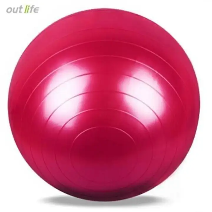 red yoga ball