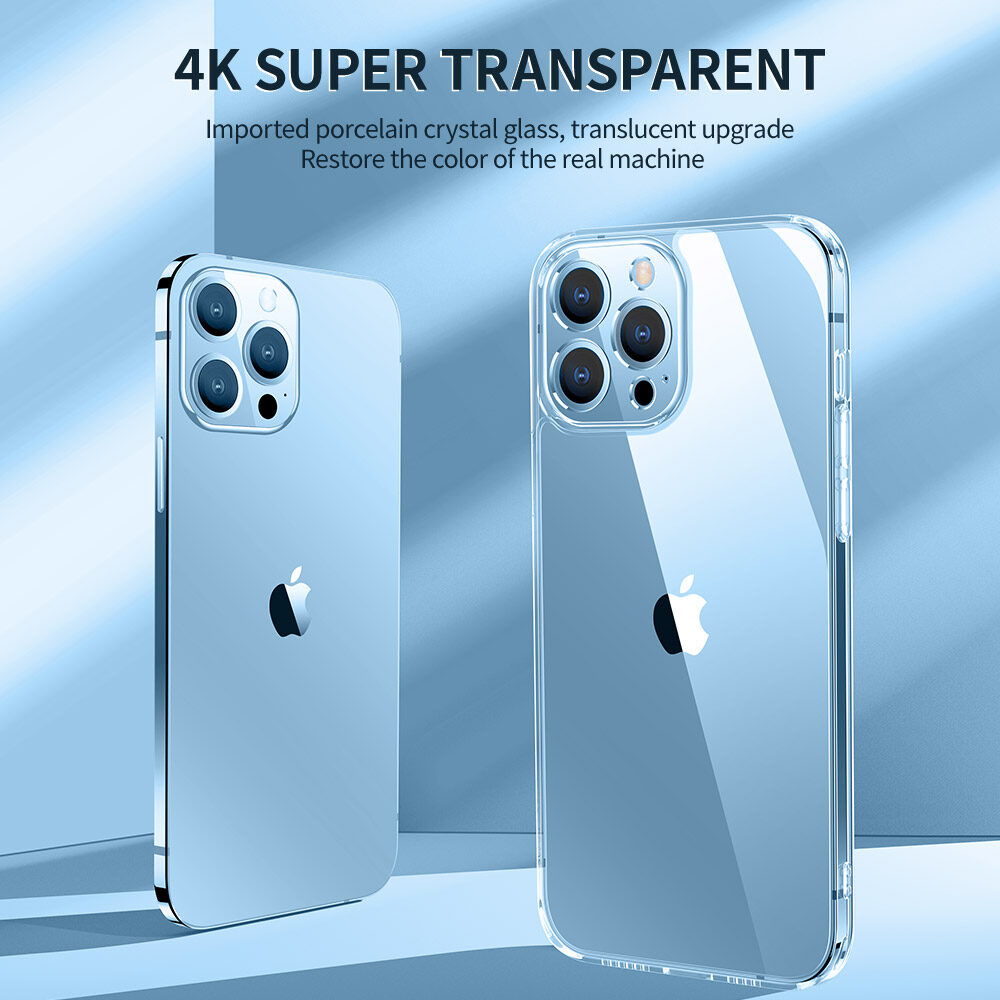 SmartDevil thủy tinh trong suốt Ốp điện thoại cho iPhone 16 Pro Max iPhone 14 Pro max iPhone 15 Pro Max 12 Pro max 11 Pro Max iPhone 15 Plus 14 plus iPhone 16 plus có viền mềm chống bám vân tay bảo vệ khỏi cạo