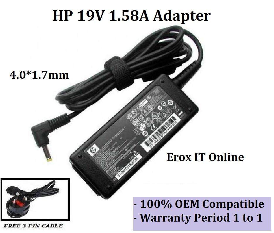 Replacement Ac Charger For Hp Compaq Mini 110c 1010ec Series Hp 19v 1 58a 4 0 1 7mm Charger Lazada