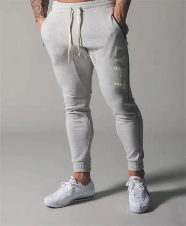pencil fit track pants