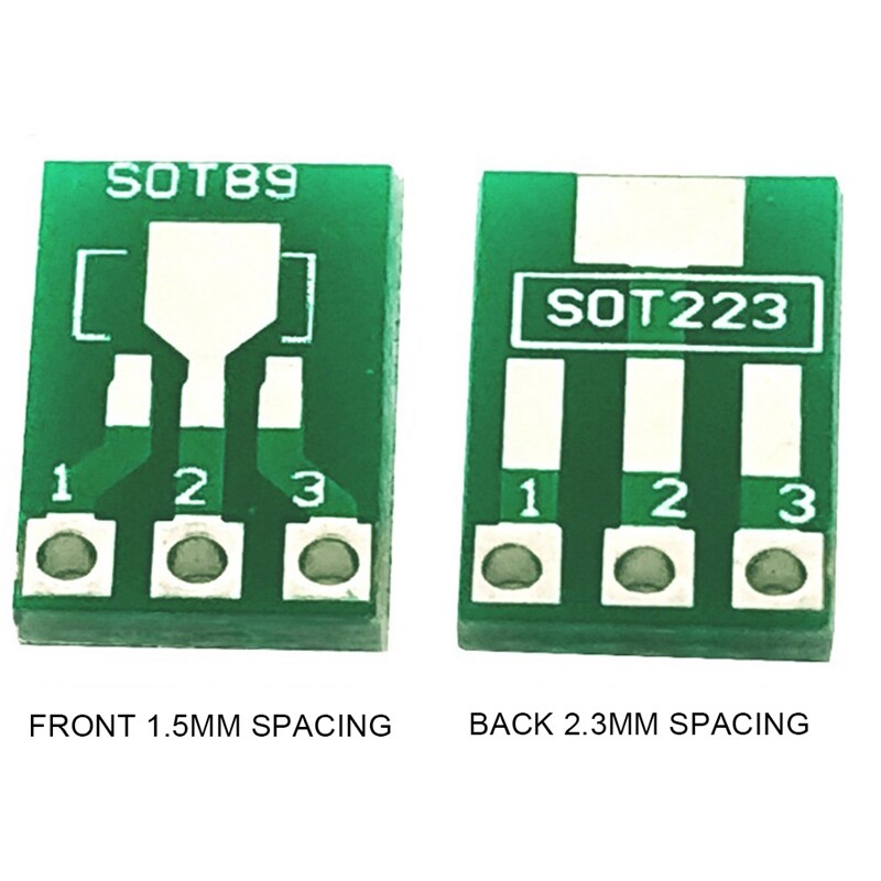 20Pcs SOT89 SOT223 to DIP PCB Transfer Board Pin Adapter Converter ...