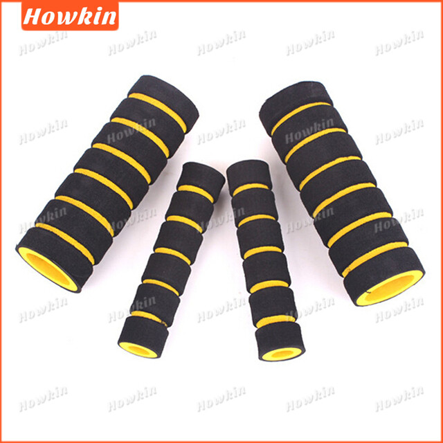 4PCS/SET Bicycle and motorcycle handlebar foam sponge grip cover universal anti-slip soft handlebar modification accessories