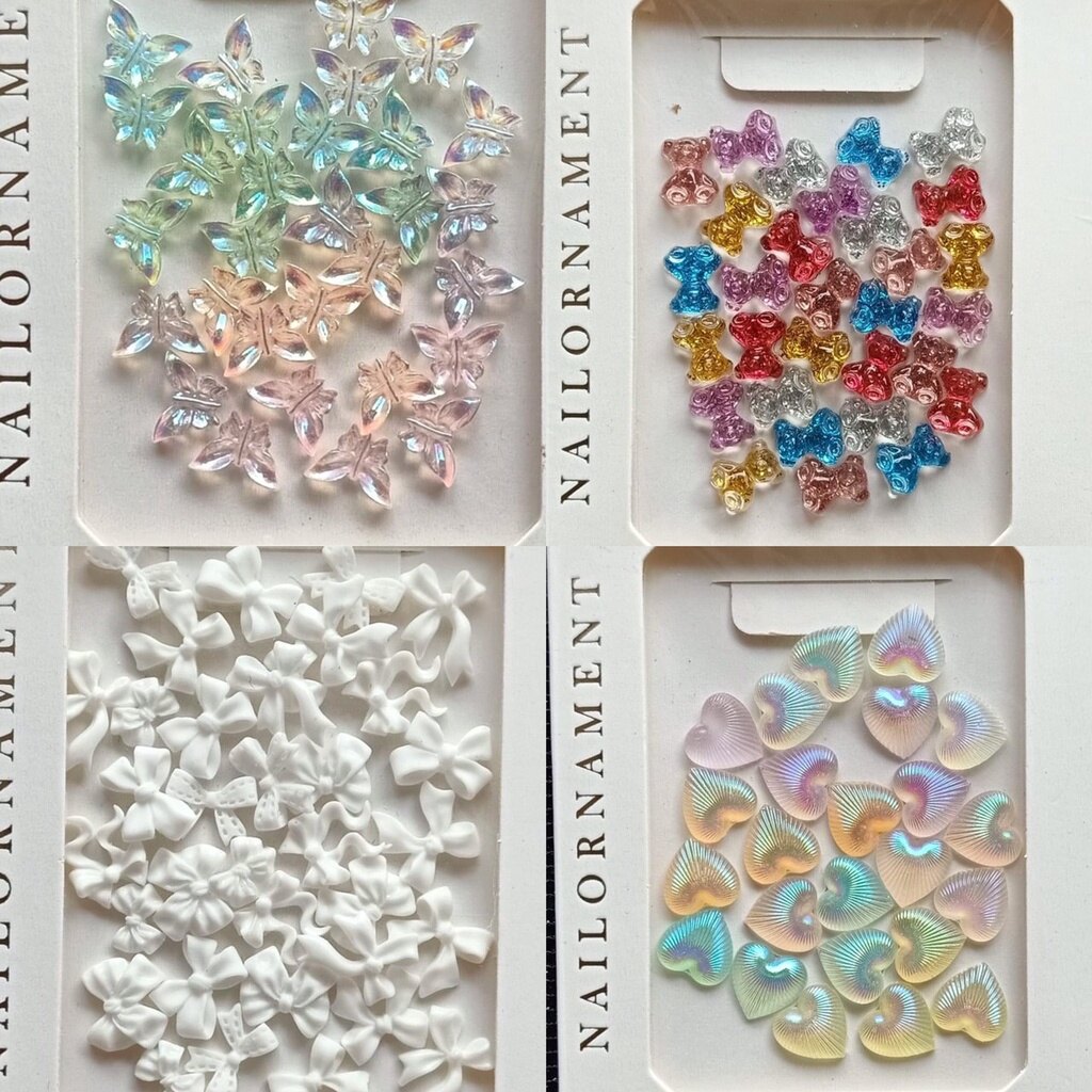 Charm nail charm hoa phụ kiện hoa nơ đính móng dành cho nail siêu cute