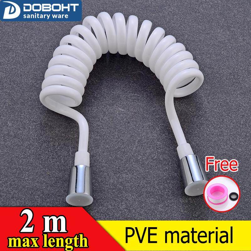 Doboht Kualitas Tinggi 2 Meter Kamar Mandi Lexible Selang Mandi untuk Pipa Leding Air Penyemprot Bidet Toilet Gaya