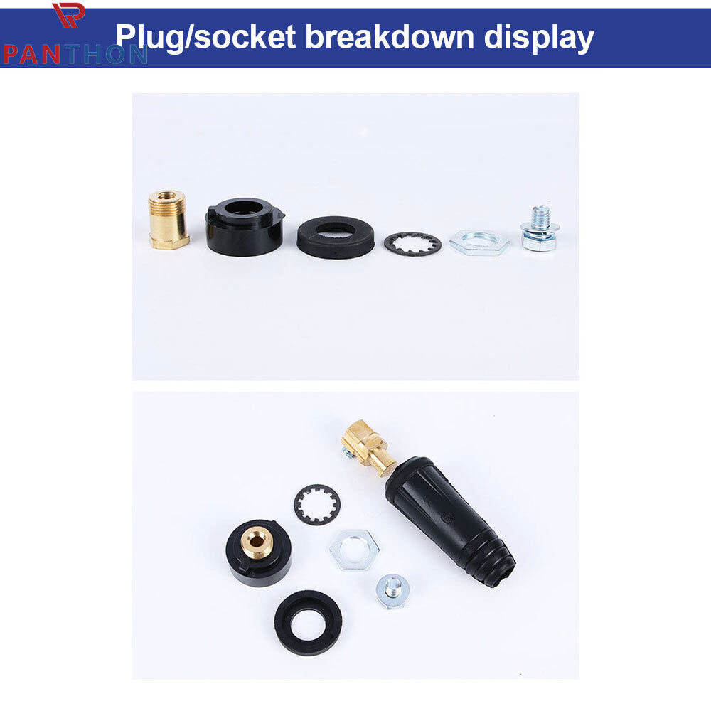 PANTHON TIG Welding Cable Panel Connector Plug DKJ35-50 DKJ50-70 Quick Fitting 315Amp Welding Lead