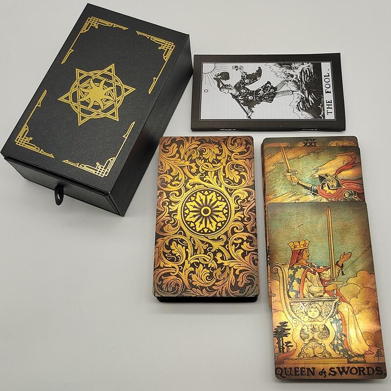 Classical Foil Waterproof Tarot Cards With Megnet Box As Special Gift