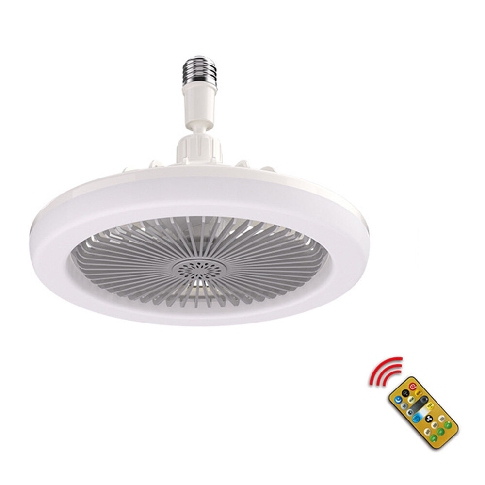 Simple Modern screw 30W E27 ceiling fan slim modern LED light fan with light remote control fan-colorful