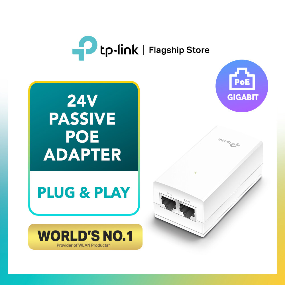 TPLINK 24V Passive PoE Adapter TLPOE2412G Lazada