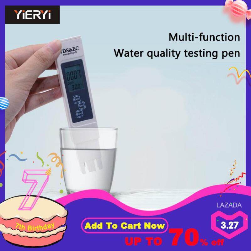 2018 New TDS EC Meter Temperature Tester Pen 3 In1 Function Conductivity Water Quality Measurement Tool TDS&EC Tester 0-5000ppm