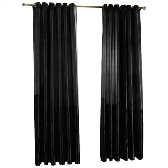 Fityle 100x250cm Modern Smooth Satin Blackout Curtains For Window