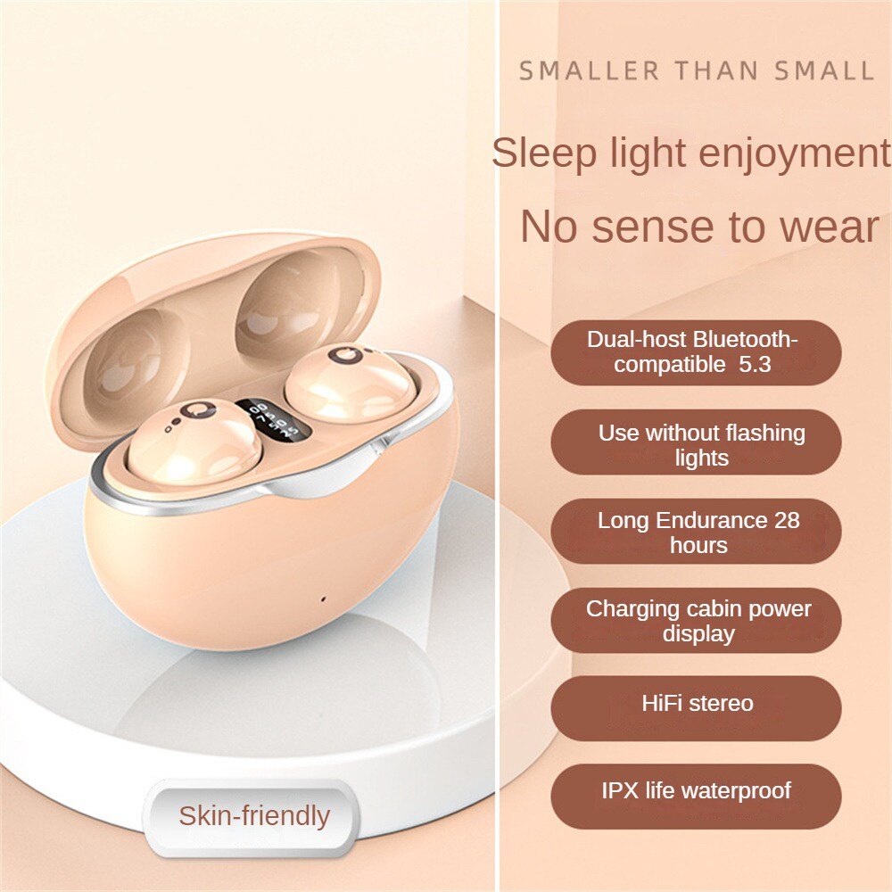 S800 pro x6 mini wireless headphone bluetooth 5.3 tws semi-in-ear noise canceling earphone ruija
