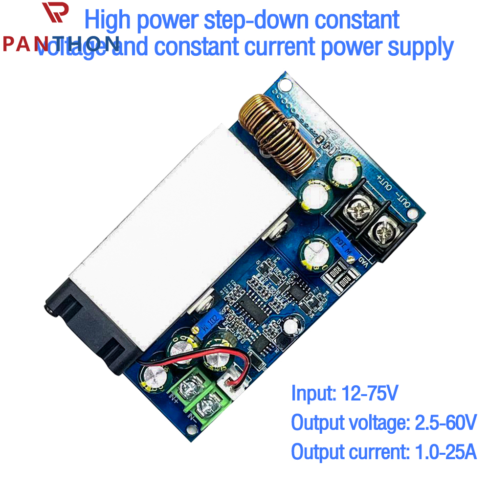 PANTHON DC-DC Buck Boost Converter Module 12-75V to 2.5-60V Step Down Up Voltage Regulator Constant Current Power Supply