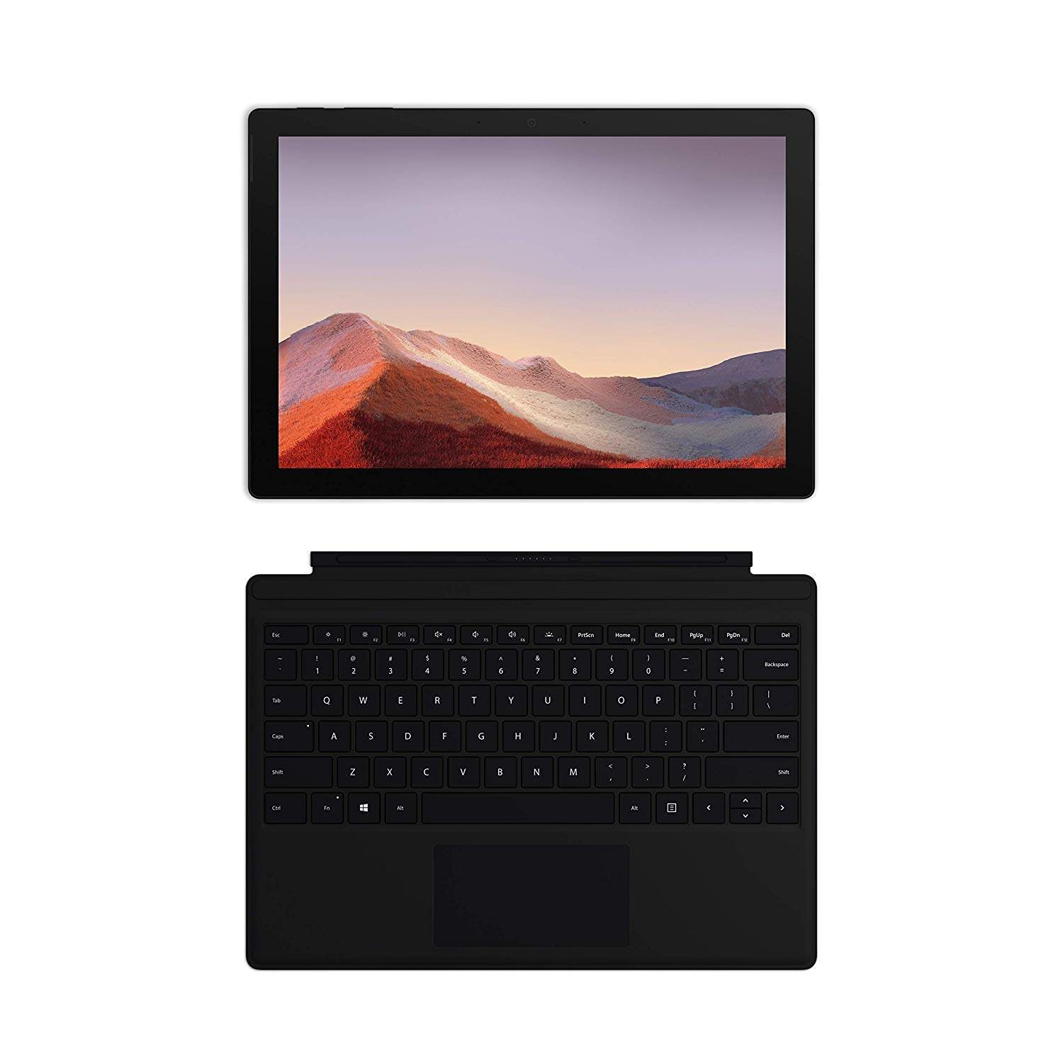 NEW Microsoft Surface Pro 7 – 12.3 Touch-Screen - 10th Gen Intel Core i7 - 16GB Memory - 256GB SSD (Latest Model) – Matte Black with Black Type Cover Malaysia