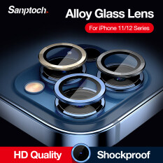 1 Bộ/Sanptoch Bảo Vệ Ống Kính Máy Ảnh Hợp Kim Kim Loại, Cho iPhone 11 / 12 / 13 Pro Max Mini HD Tempered Glass Phim