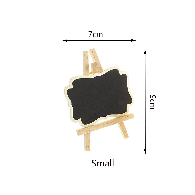 Mini Wooden Blackboard/ Dining Table Number Message Board/ Chalkboard Note Display Stand / DIY Crafts Ornaments Home Party Decoration