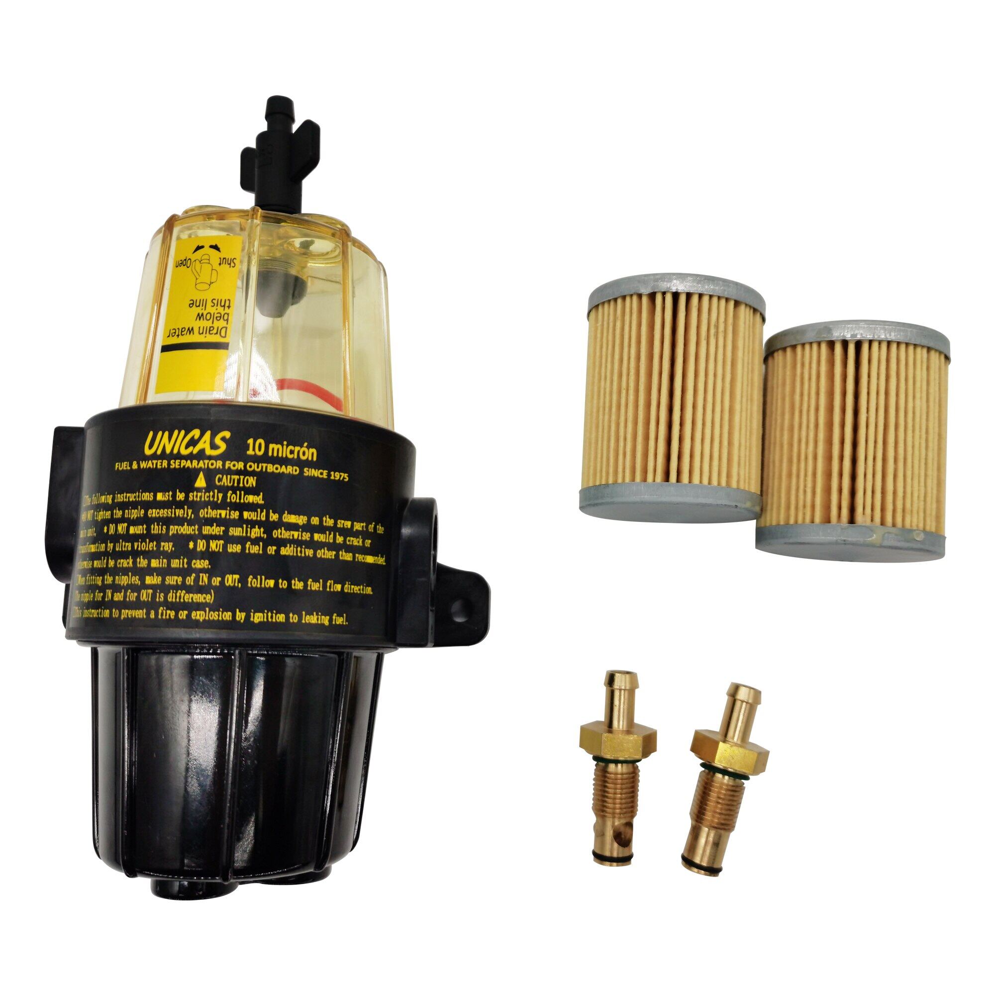 UF-10K Fuel Filter Water Separator Assembly with 2 Extra Filters for All