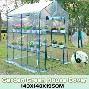 3 Tier Portable Greenhouse 6 Shelves Pvc Cover Garden Cover Plants Flower House Not Included Iron Bracket Lazada Ph
