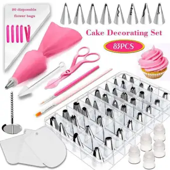 Silynew 83pc Stainless Steel Kitchen Baking Cake Decorating Tools