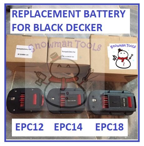 Black & decker epc12 battery hot sale