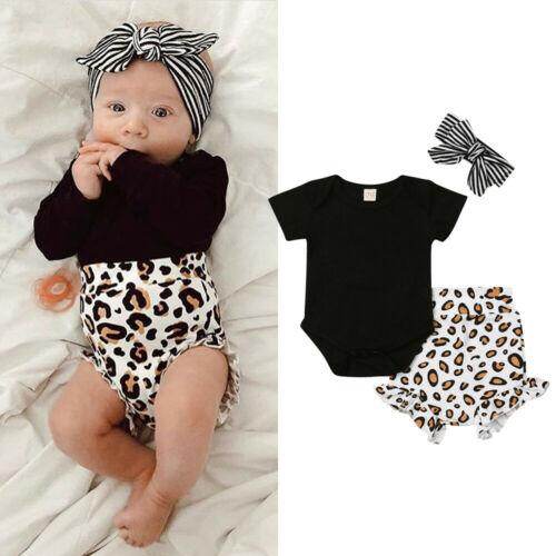 girls leopard romper
