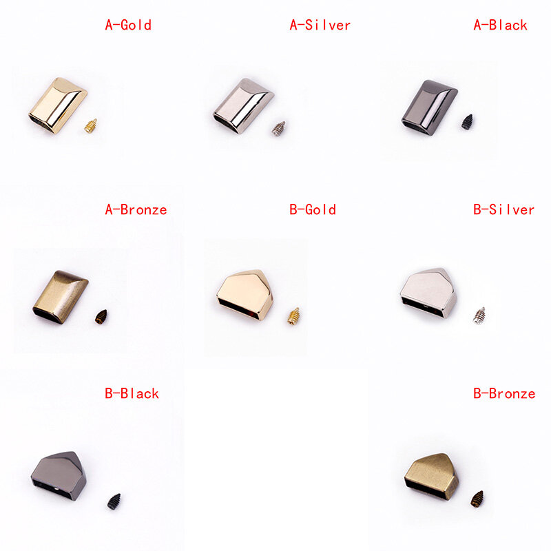 2sql 10Pcs Set Tailor Tools Metal Zipper Repair Replacements DIY Craft Tail Lock Bottom Stop Stopper Closure Zipper Pull Garment Accessory Sewing